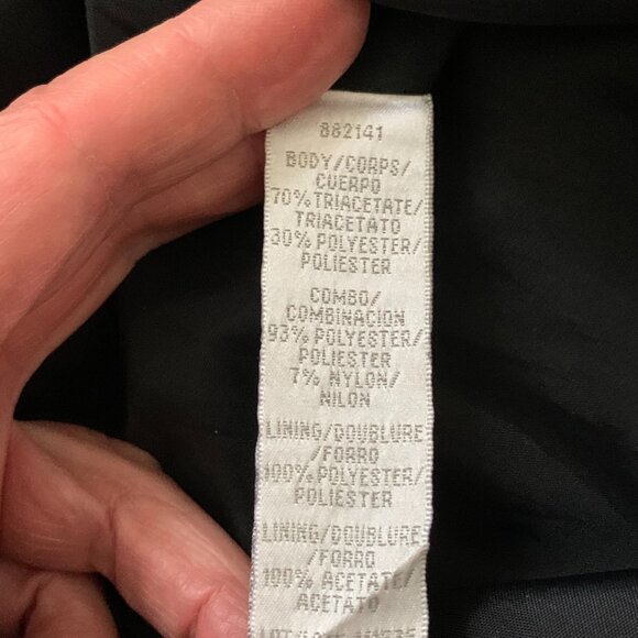 Theia Gown Black with Brown and Gold Animal Print, Sz 6 - Picture 6 of 8